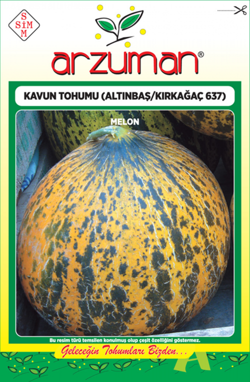 KIRKAĞAÇ 637 (ALTINBAŞ) KAVUN TOHUMU 10 GR ORT 200 AD TOHUM