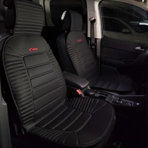 Citroen C1 Lüx Oto Koltuk Minderi Ön 2'li Set Bumerang Serisi SİYAH