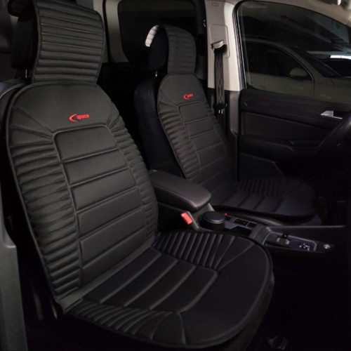Dacia Sandero Lüx Oto Koltuk Minderi Ön 2'li Set Bumerang Serisi SİYAH