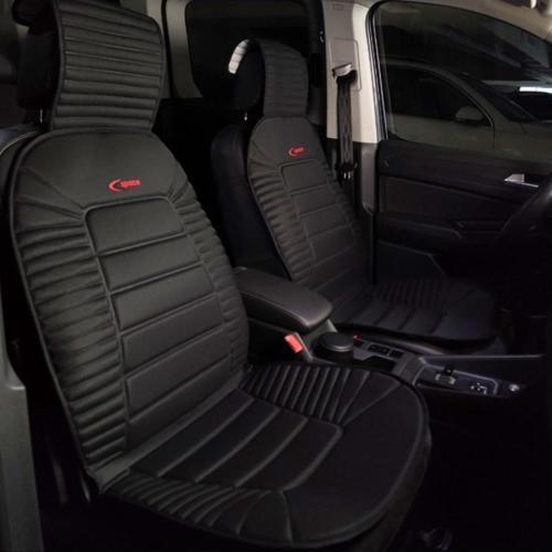 KİA Picanto Lüx Oto Koltuk Minderi Ön 2'li Set Bumerang Serisi SİYAH