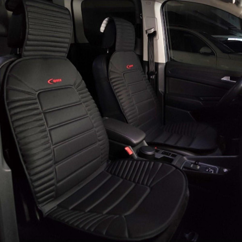 Skoda Rapid Lüx Oto Koltuk Minderi Ön 2'li Set Bumerang Serisi SİYAH