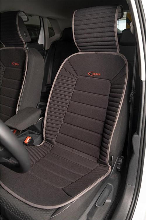 Seat İbiza ESKİ Lüx Oto Koltuk Minderi Ön 2'li Set Bumerang Serisi SİYAH GRİ