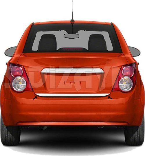 Chevrolet Aveo Uyumlu 2 Sedan Krom Bagaj Alt Çıtası 2011 Üzeri
