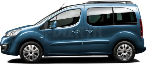 Citroen Berlingo Uyumlu Krom Cam Çıtası 2 Parça 2008-2018