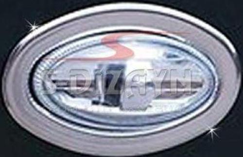 Citroen C1 Uyumlu Krom Sinyal Çerçevesi 2 Parça 2005 Üzeri