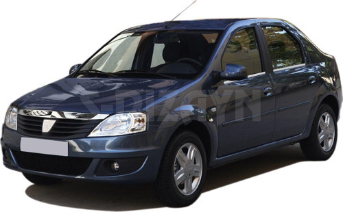 Dacia Logan Uyumlu Krom Cam Çıtası 4 Parça 2008-2013