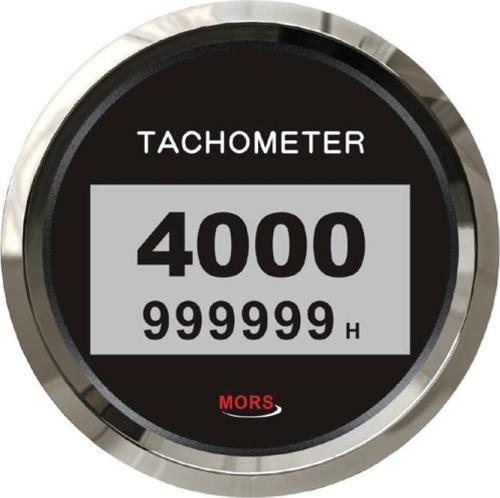 Dijital Devir Göstergesi 4000 Rpm 12-24 Volt Siyah