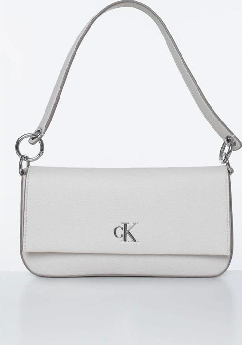 Kadın Monogram Suni Deri Beyaz Askılı Çanta