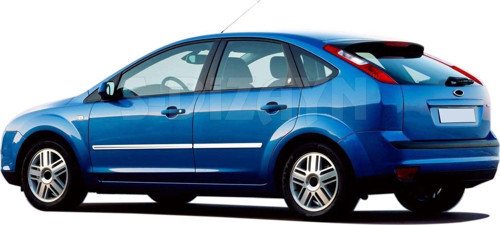 Ford Focus Uyumlu 2 Krom Yan Kapı Çıtası 4 Parça 2005-2008