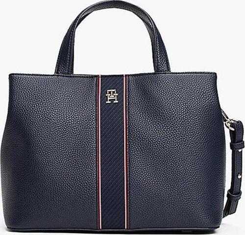 Monogramlı Kadın Lacivert Omuz Çantası