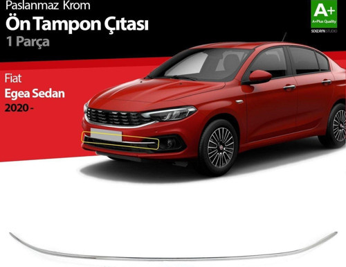 Fiat Egea Uyumlu Sedan Krom Ön Tampon Çıtası 2020 Üzeri