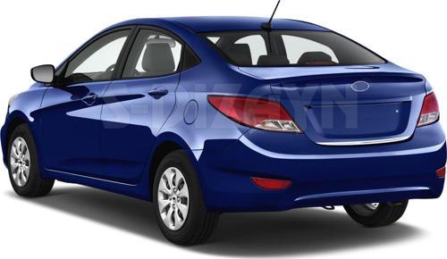 Hyundai Accent Uyumlu Blue Krom Bagaj Alt Çıta 2011 Üzeri