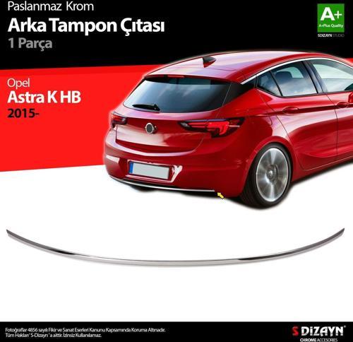 Opel Astra Uyumlu K Hatchback Krom Arka Tampon Çıta 2015 Üzeri