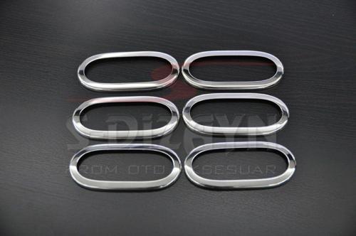 Mercedes Sprinter Uyumlu W906 Krom Yan Reflektör Çerçevesi 6 Parça 2006 Üzeri