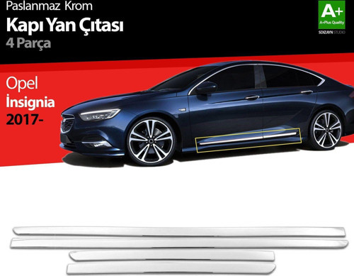 Opel Insignia Uyumlu Krom Kapı Yan Çıtası 4 Parça 2017 Üzeri