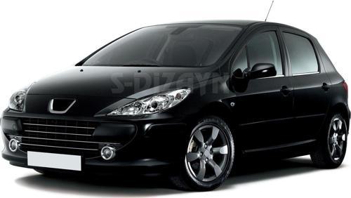 Peugeot 307 Uyumlu Krom Cam Çıtası 4 Parça 2001-2008