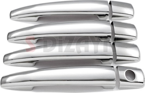 Peugeot 407 Uyumlu Krom Kapı Kolu 4 Kapı 2004-2010