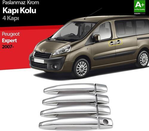 Peugeot Expert Uyumlu Krom Kapı Kolu 4 Kapı 2007 Üzeri