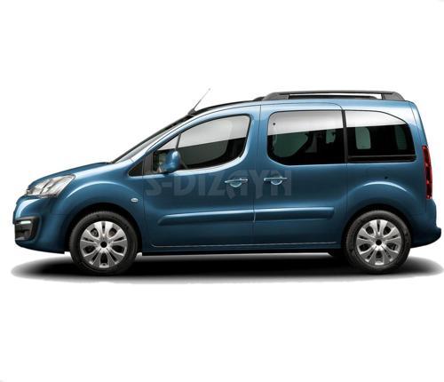 Peugeot Partner Uyumlu Tepee Krom Cam Çıtası 2 Parça 2008-2018