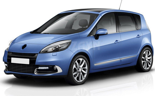 Renault Scenic Uyumlu 3 Krom Cam Çıtası 4 Parça 2009 Üzeri