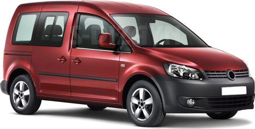 Volkswagen Caddy Uyumlu Krom Cam Çıtası 4 Parça 2004-2015