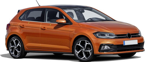 Volkswagen Polo Uyumlu Mk6 Krom Cam Çıta 4 Parça. 2017 Üzeri