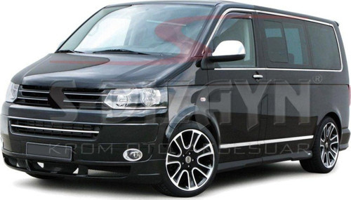 Volkswagen T5 Uyumlu Caravelle Krom Yan Kapı Çıtası 7 Parça 2004 Üzeri (U.Ş)