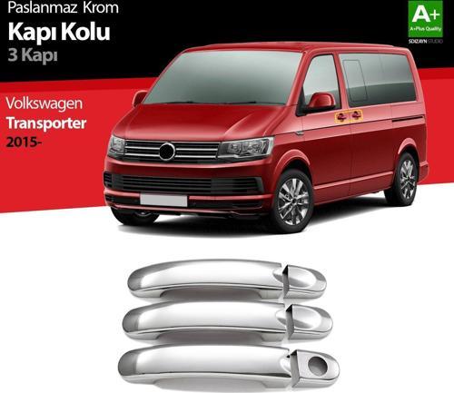 Volkswagen T6 Uyumlu Transporter Krom Kapı Kolu 3 Kapı 2015 Üzeri