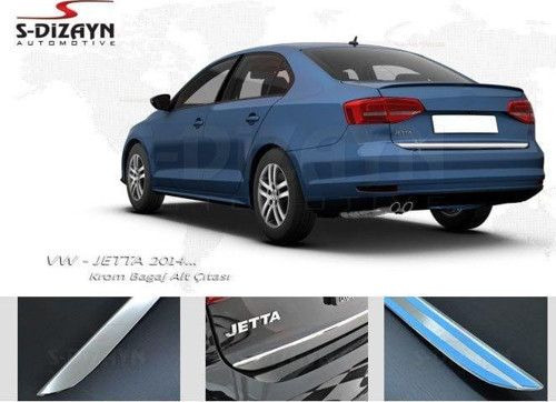 Volkswagen Jetta Uyumlu Krom Bagaj Alt Çıta 2014 Üzeri
