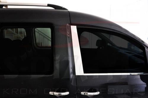 Volkswagen Caddy Krom Kapı Uyumlu Direği 2 Parça 2004-2015