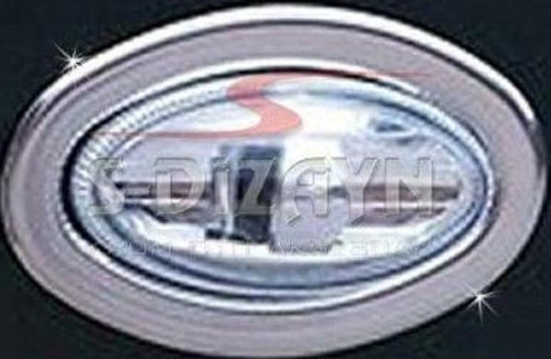 Volkswagen Polo Uyumlu 2005-2009 Krom Sinyal Çerçevesi 2 Parça