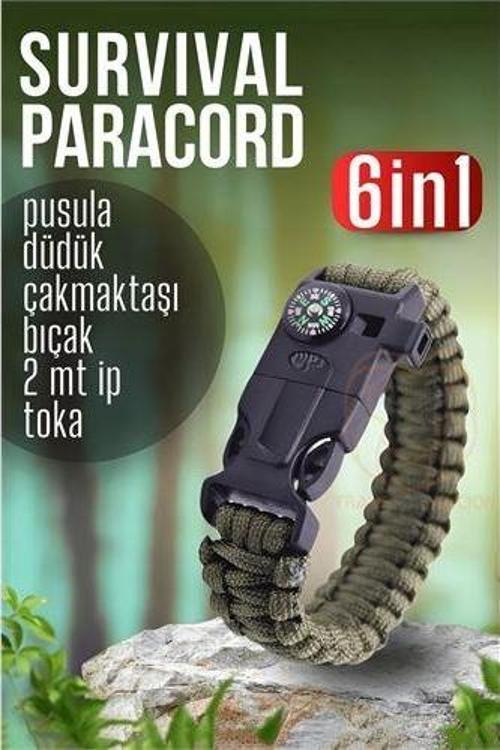 Survival Kit Paracord Kamp Kiti Hayatta Kalma Kamp Bilekliği