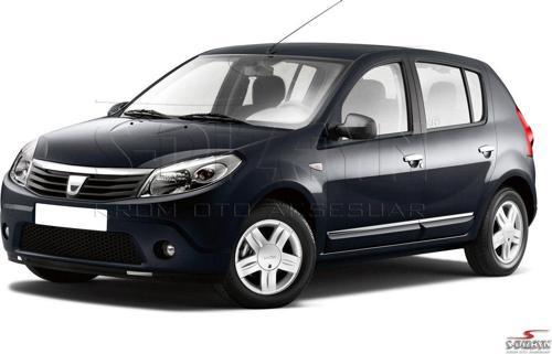 Dacia Sandero Uyumlu Kapı Koruma Çıtası Krom 2008-2013