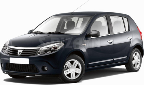 Dacia Sandero Uyumlu Krom Cam Çıtası 4 Parça 2008-2013