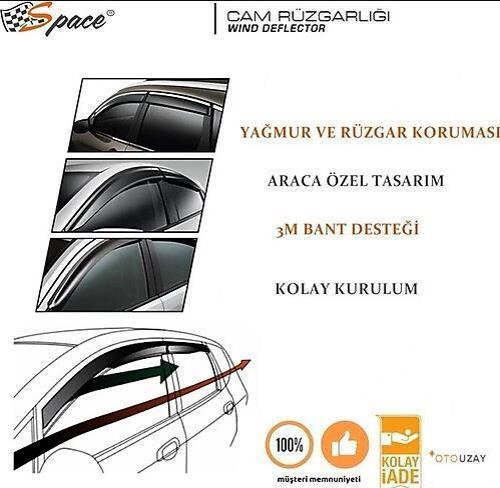 Krom Cam Rüzgarlığı Ford Kuga 2013-2021 / Caru418