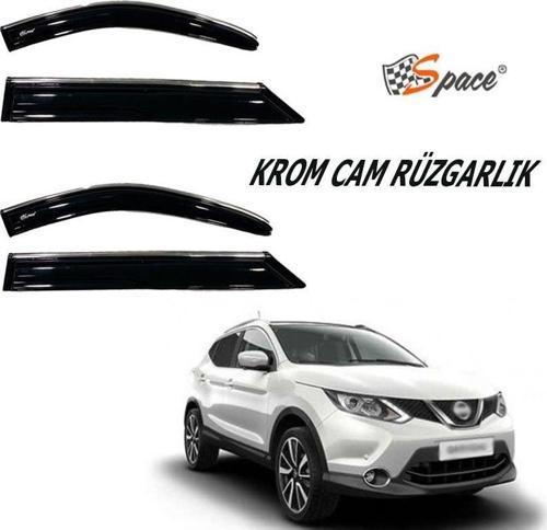 Krom Cam Rüzgarlığı Nissan Qashqai 2008-2015/ Caru401