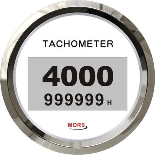 Dijital Devir Göstergesi 4000 Rpm 12-24 Volt Beyaz