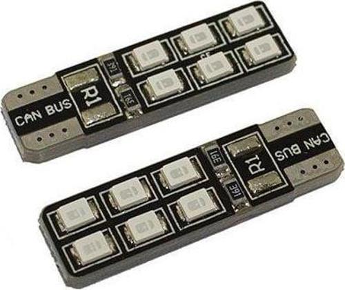 Led Ampul Dipsiz T10-12Smd Mavi 2'Li Set 24V / Laam640-1