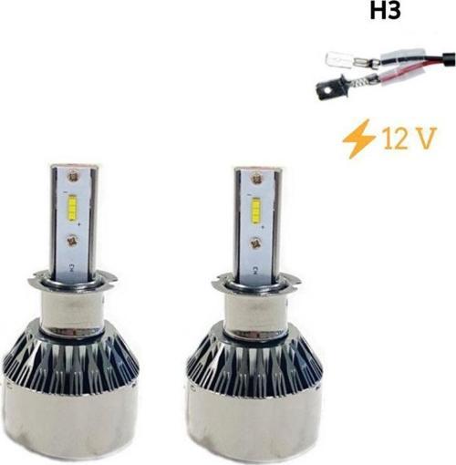 Led Far Ampulü Küçük Kasa Beyaz H3/36W /4800Lm /12 / Laam901