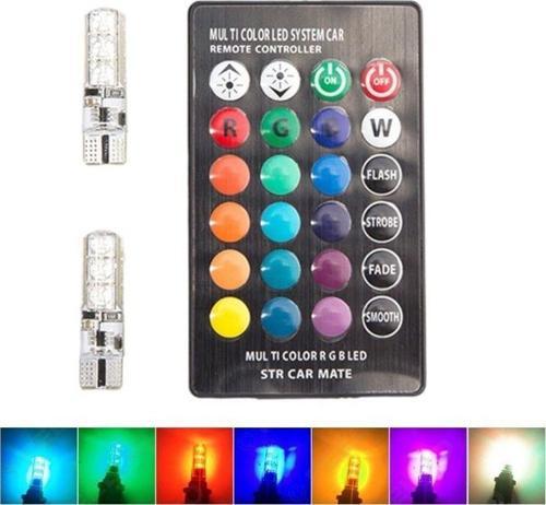 Uzaktan Kumandalı Silikon 6X2 T10 Ledli Ampul / Laam312