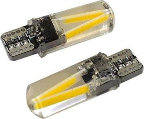 Uzun T10 Cob Ledli Canbus'Lı Silikon Dekoratif Ampul 12V-3W Turuncu / Laam678