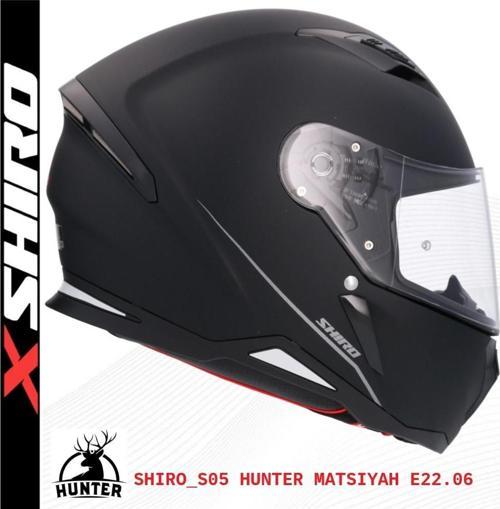 SHIRO KASK FULLFACE HUNTER M.C MAT SİYAH L 5960