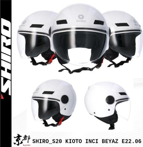 SHIRO KASK JET OFC KIOTO M.C İNCİ BEYAZ L 5960