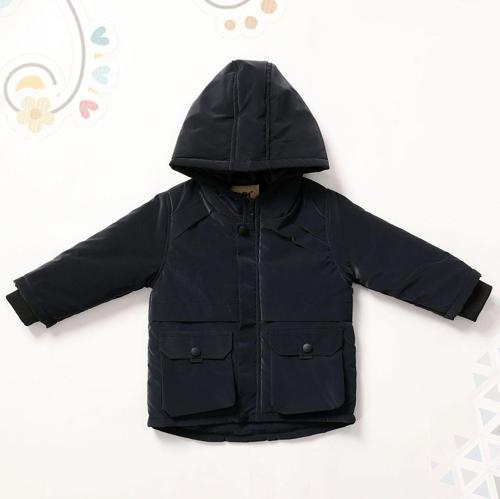Erkek Bebek Nova Kapüşonlu Mont Lacivert AVM2350