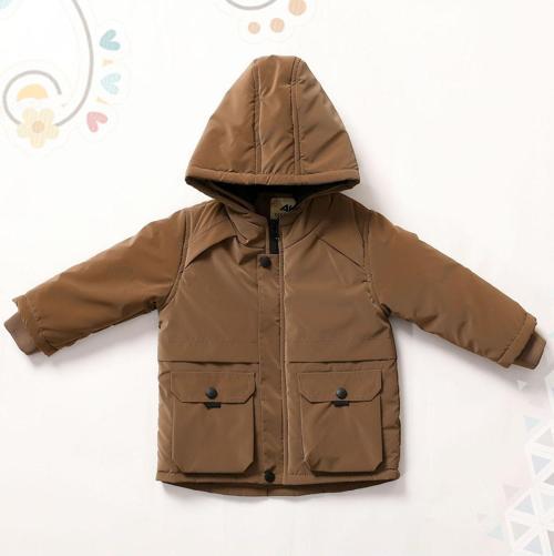 Erkek Bebek Nova Kapüşonlu Mont Kahverengi AVM2350