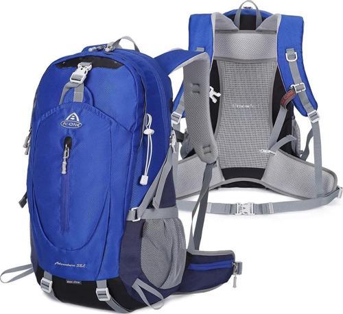 Outdoor Kamp ve Yürüyüş Sırt Çantası (38  Litre Kapasiteli) Mavi 9674
