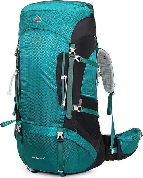 Profesyonel Outdoor Dağcılık, Kamp ve Yürüyüş Sırt Çantası (60  Litre) Turkuaz 8125