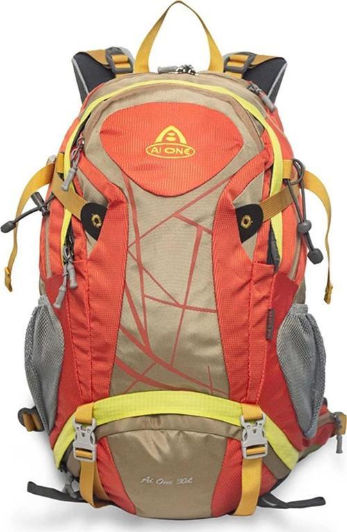 Outdoor Kamp ve Yürüyüş Sırt Çantası (30 Litre Kapasiteli) Turuncu 9742