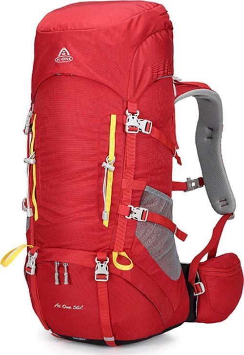 Outdoor Kamp ve Yürüyüş Sırt Çantası (50 Litre) Kırmızı 8197