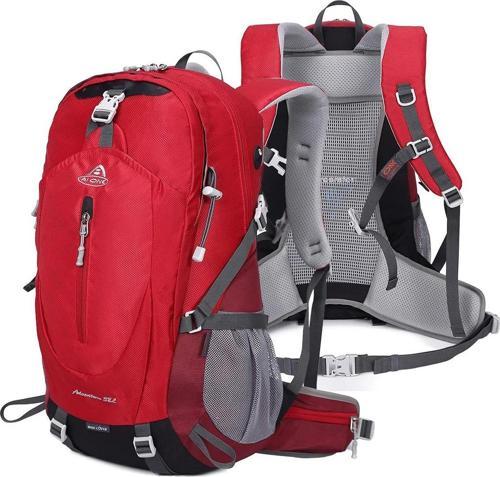 Outdoor Kamp ve Yürüyüş Sırt Çantası (38  Litre Kapasiteli) Kırmızı 9674